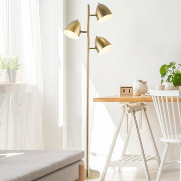 Billy 66.5" Modern Contemporary Iron LED Floor Lamp - JONATHAN Y